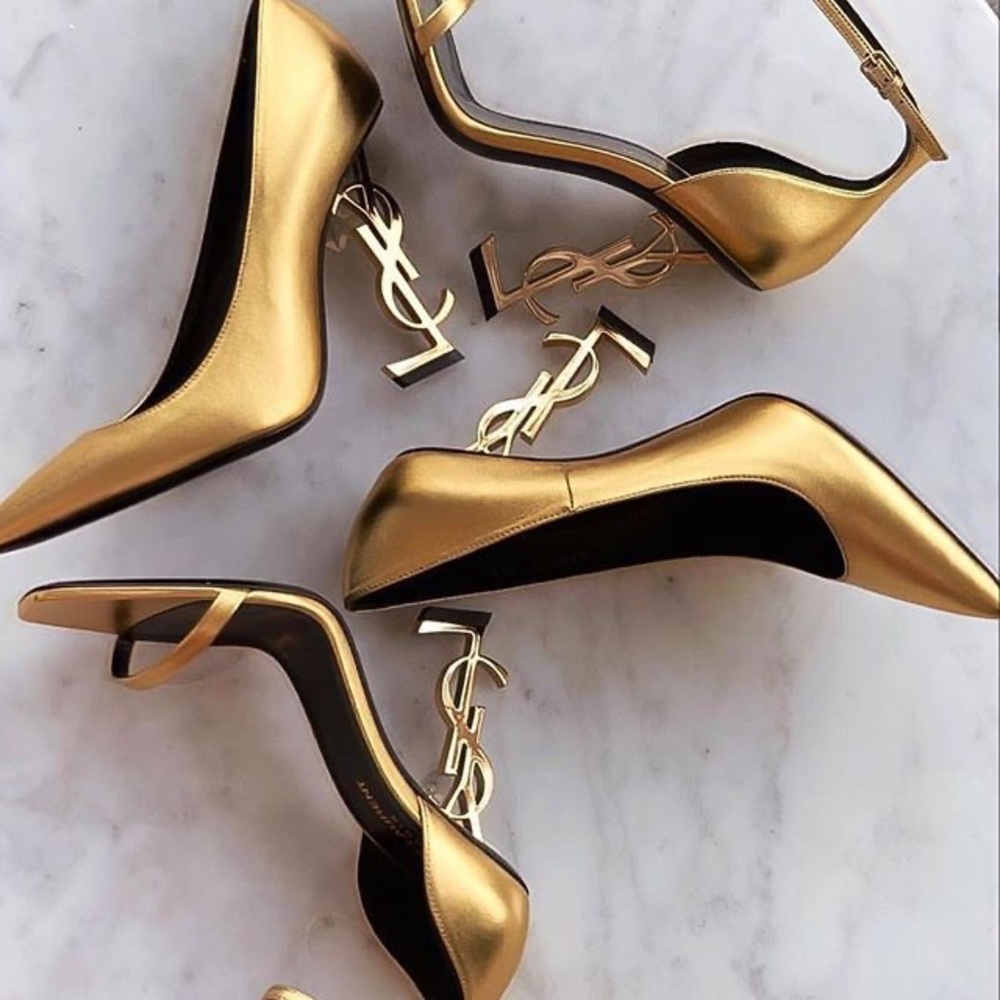 YSL Opyum Monogram Pumps